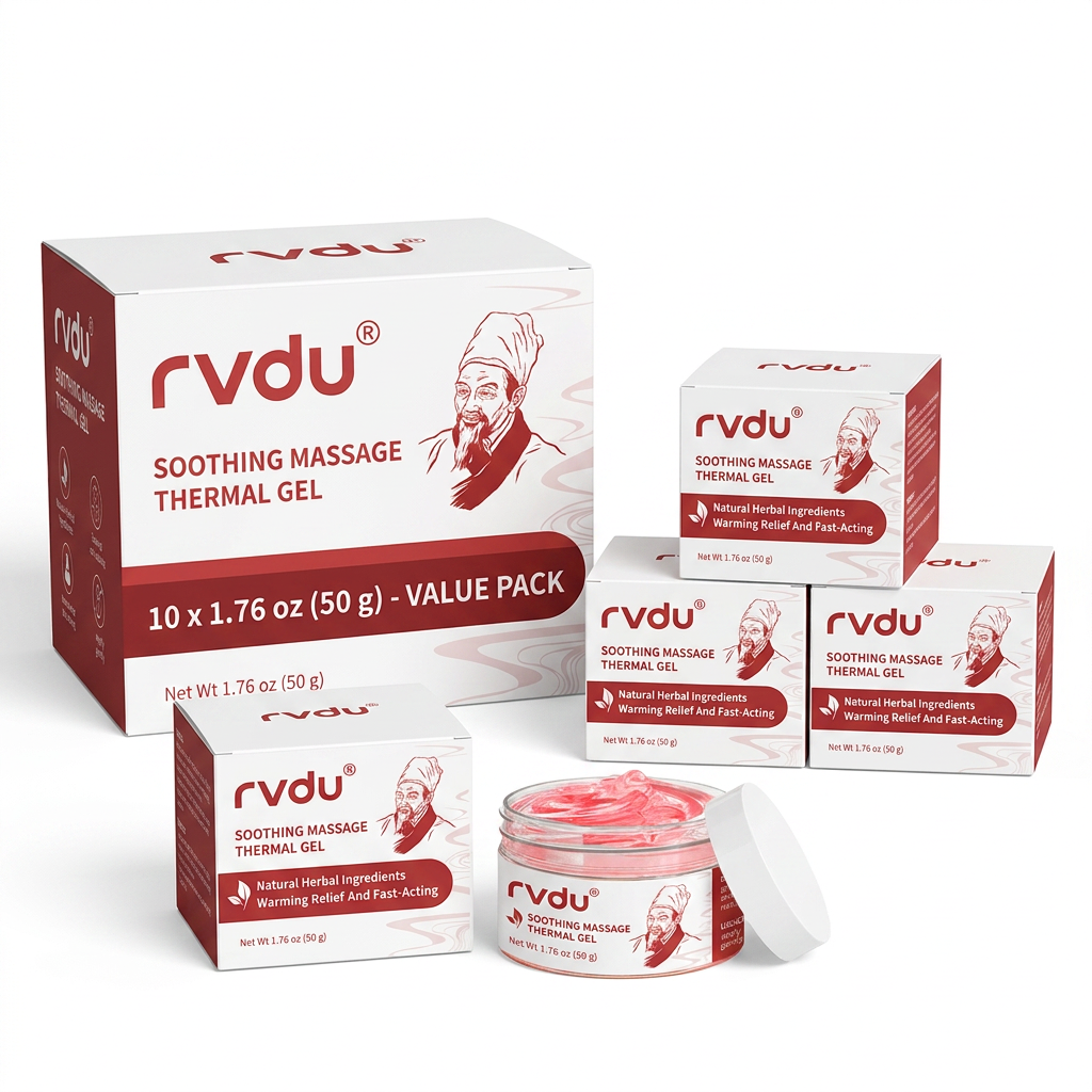 Gel de Masaje con Efecto Calor Profundo – Fórmula Herbal para Alivio de Cuello, Espalda, Articulaciones y Músculos – Con Mentol y Extractos Vegetales