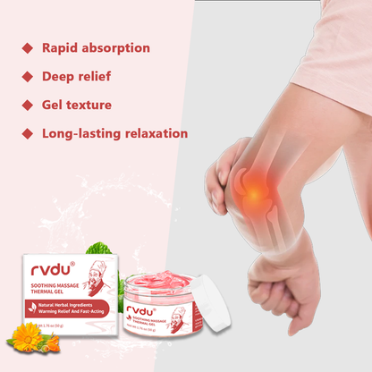 Deep Warming Massage Gel – Herbal Formula for Neck, Back, Joints & Muscle Relief – Powered by Menthol and Plant Extracts
